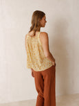 AD158 Strappy Prairie Shirt - Vanilla