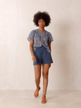 AD246 - Indigo Woven Shorts