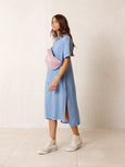 CC233 - Linen Shirt Dress (Azul)