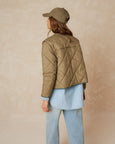 GF706 - Khaki Padded Jacket